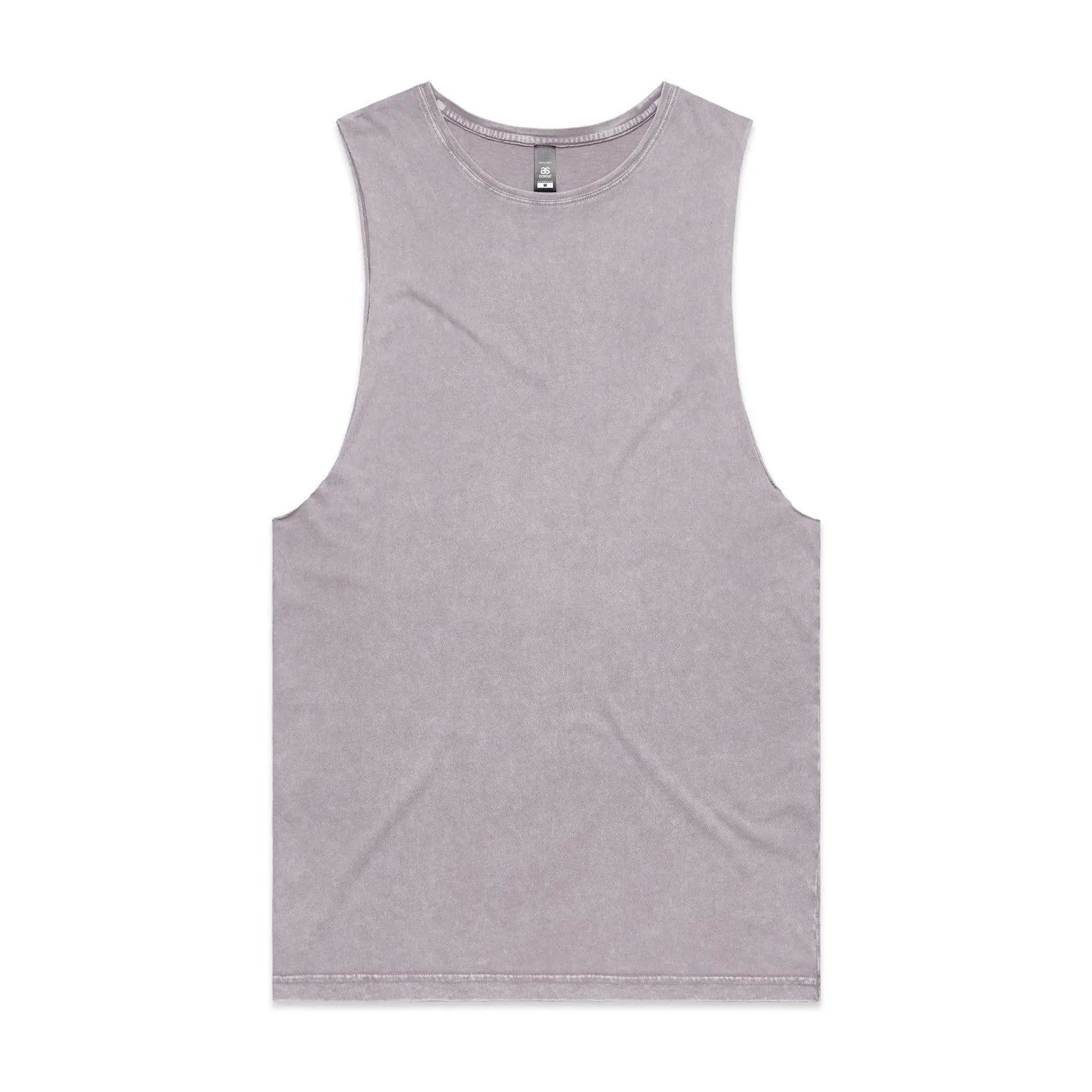 As Colour Men's stone wash barnard tank 5039 Casual Wear As Colour ORCHID STONE XSM